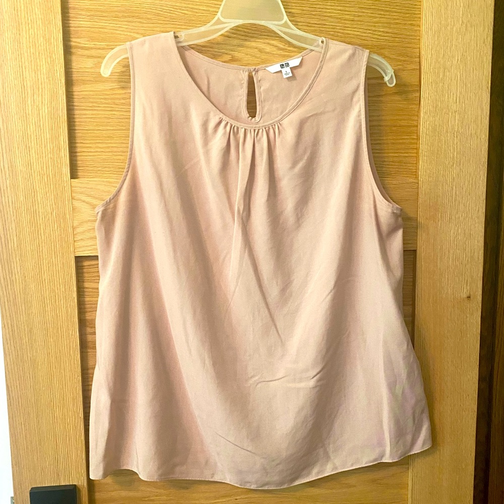 UniQlo Tank Blouse Pink, SZ L